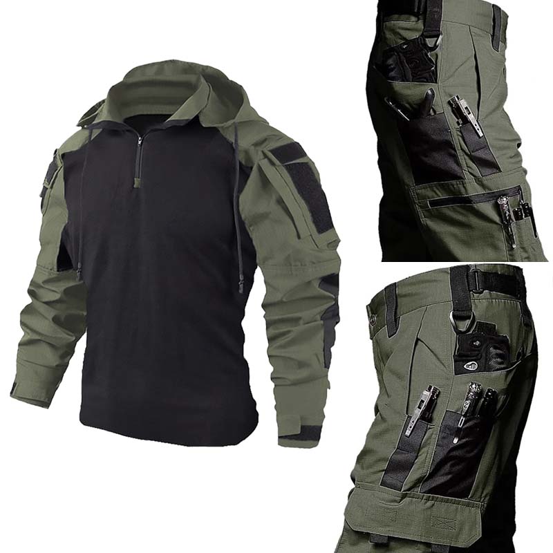 Tactical Military Shirt Cargo - طقم زي عسكري تكتيكي: قميص ضفدع