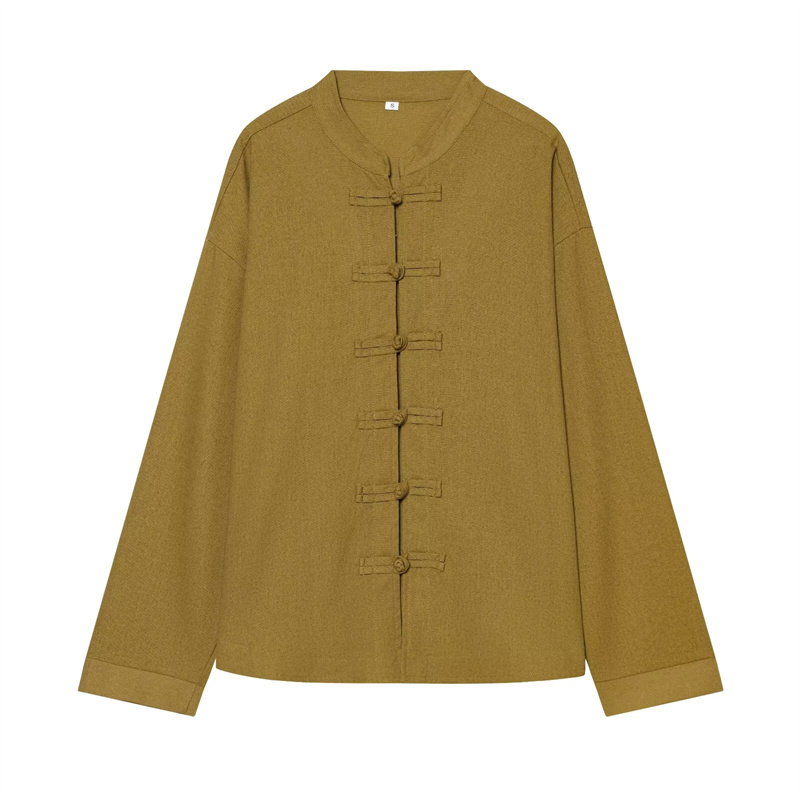 Mens Linen Shirt Long Sleeve - قميص نسائي من Guobioziy لخريف 2026