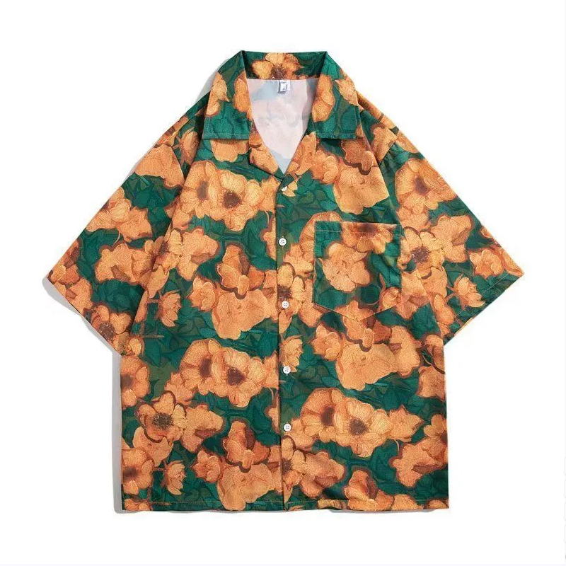 قميص زهرة عتيق بأكمام قصيرة عل - مراجعة Vintage Hawaiian Floral Shirt وسعره