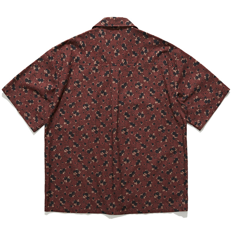 قميص ياباني ذو ياقة كوبية على  - مراجعة Vintage Hawaiian Floral Shirt وسعره