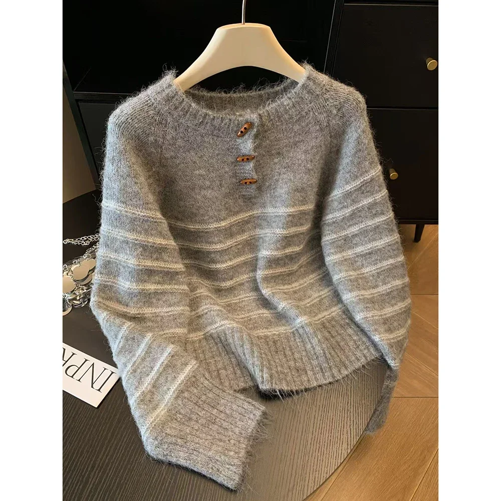 سترة نسائية مخططة من الصوف وال - مراجعة Shirts وسعره