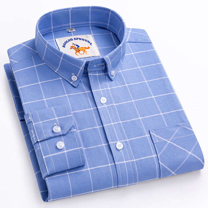 قميص جديد بمقاس كبير 5xl بأكما - مراجعة Oxford Cotton Casual Shirt Business وسعره