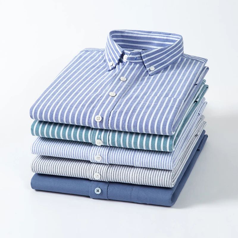 2025 100% قمصان أكسفورد القطني - مراجعة Oxford Cotton Casual Shirt Business وسعره
