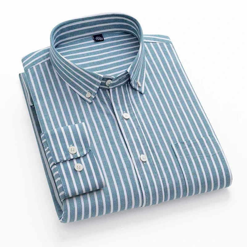 2025 100% قمصان أكسفورد القطني - مراجعة Oxford Cotton Casual Shirt Business وسعره