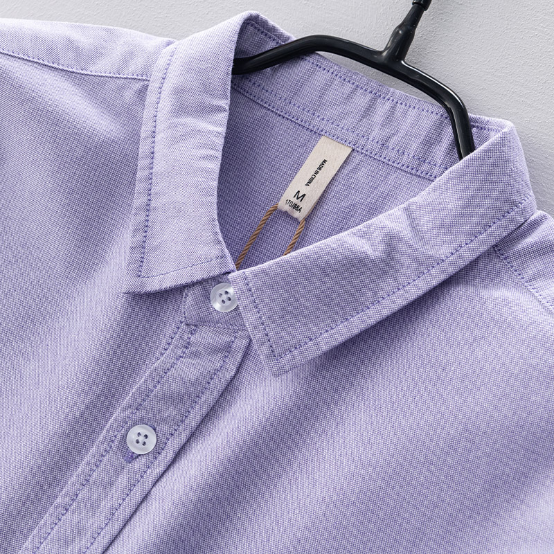 قميص رجالي من القطن بأكمام طوي - مراجعة Oxford Cotton Casual Shirt Business وسعره