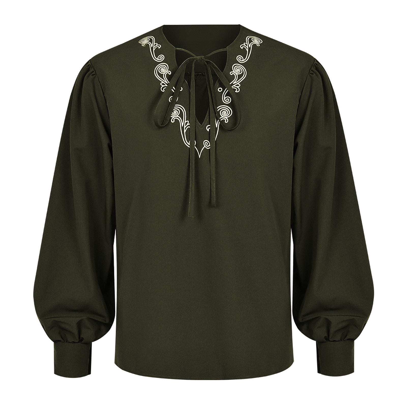 قميص قرصان رينيسانس، زي فايكنغ - مراجعة Medieval Gothic Lace Up Pirate Shirt وسعره