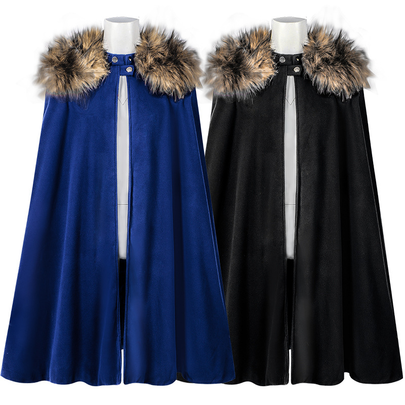 عباءة صوفية للهالوين بياقة فرو - مراجعة Jackets وسعره