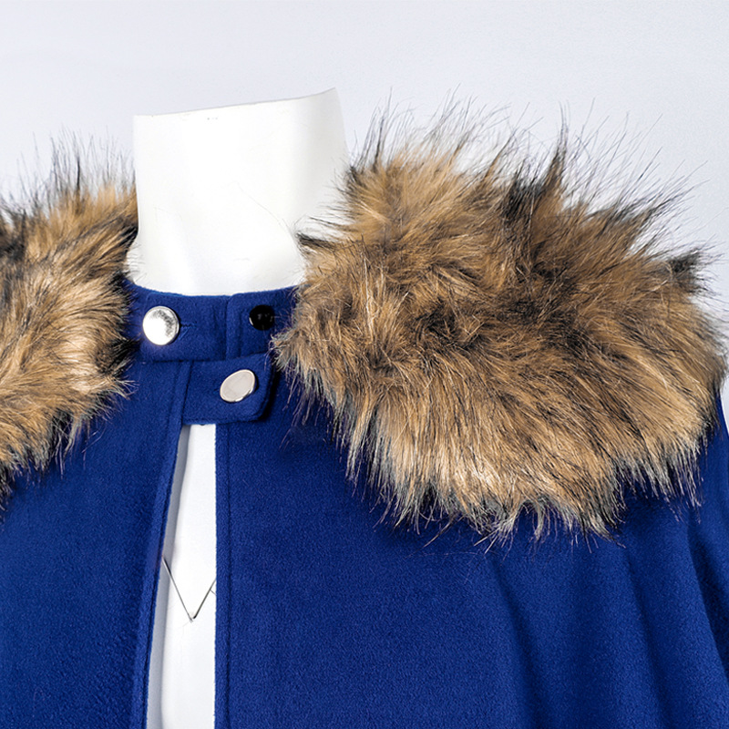 عباءة صوفية للهالوين بياقة فرو - مراجعة Jackets وسعره