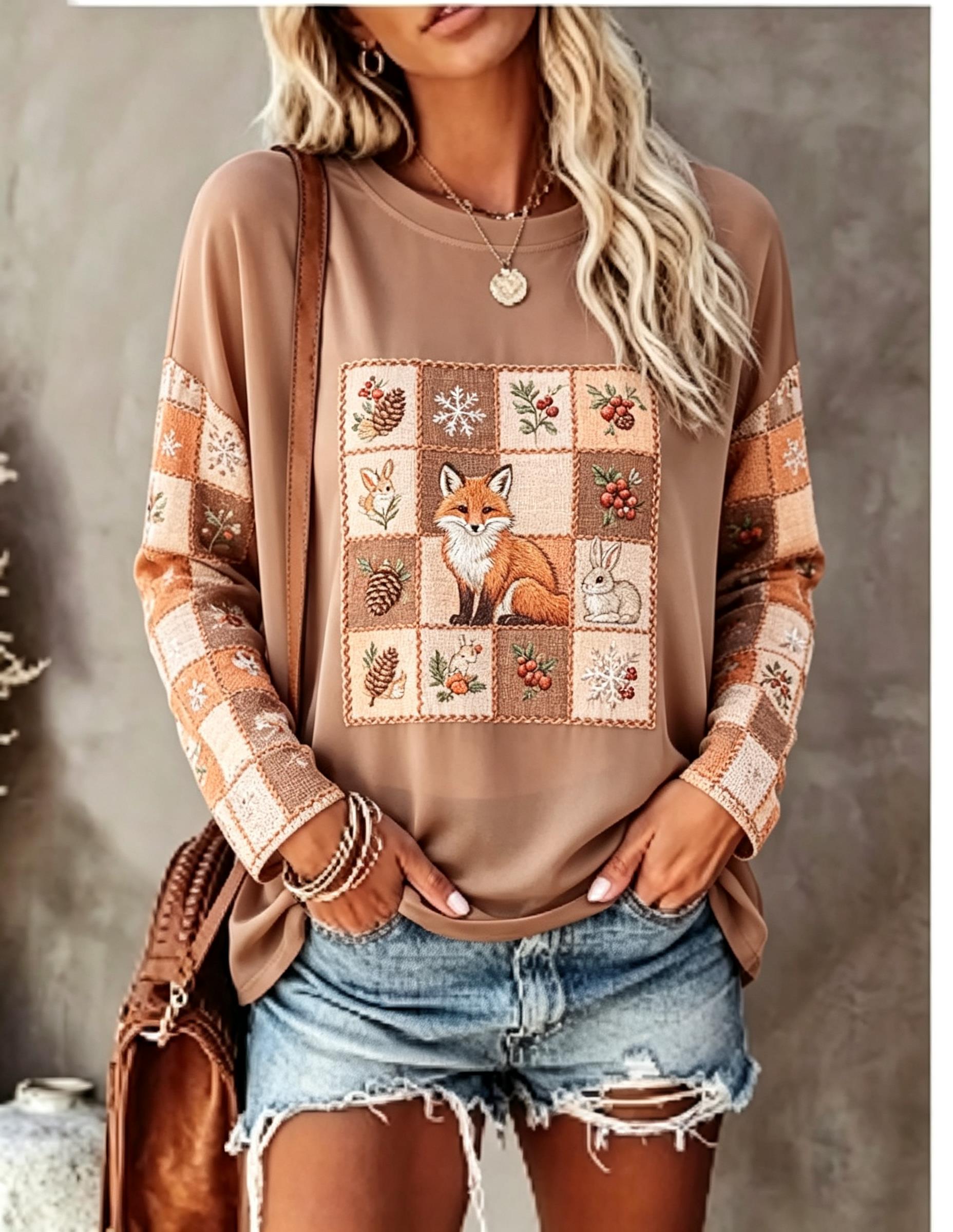 تيشيرت نسائي بأكمام طويلة، بتص - مراجعة T-Shirts وسعره