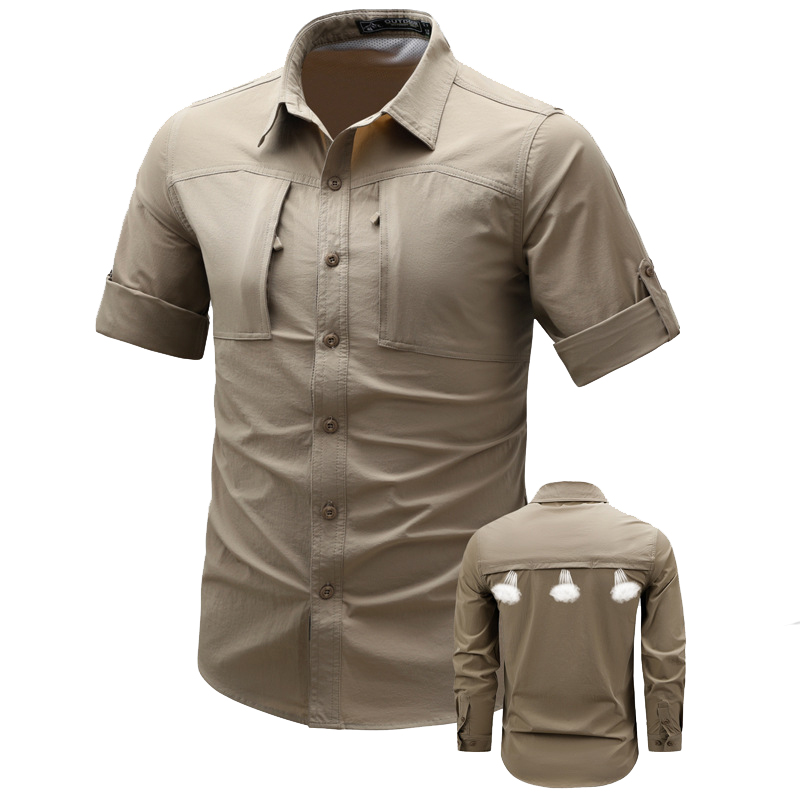 قمصان رجالية طويلة الأكمام للر - مراجعة Tactical Military Shirt Cargo وسعره